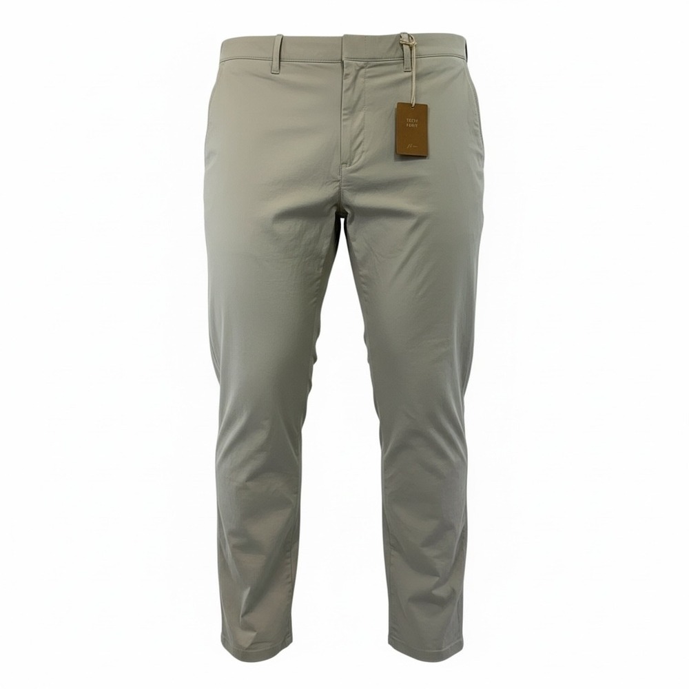 J.Crew Tech Pant Mens 42x32 Slim fit Gray Water Resistant Stretch Nylon (i41)